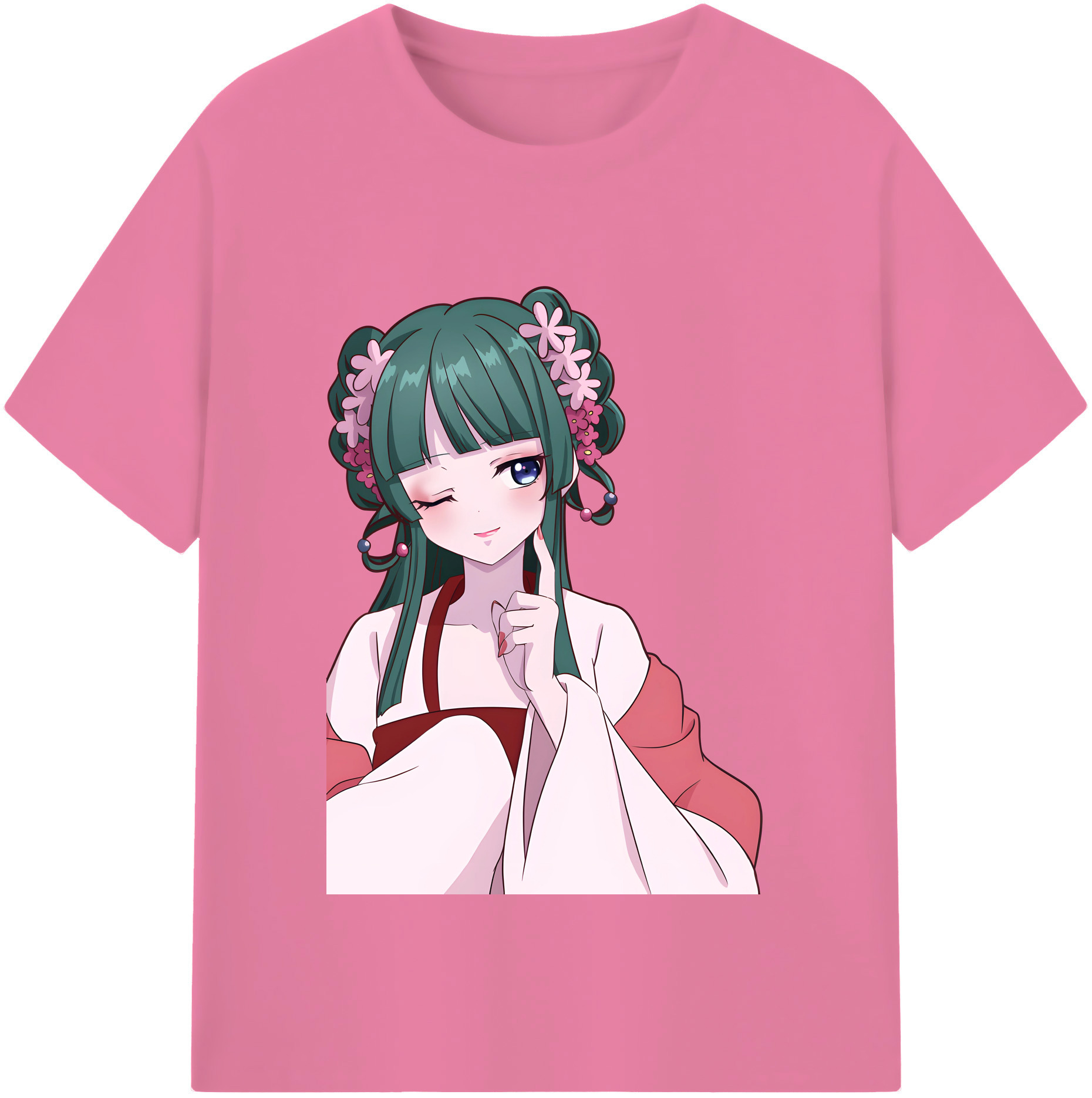 （画像用） 薬屋のひとりごと The Apothecary Diaries 綿100％半袖Tシャツ（フロントプリント）